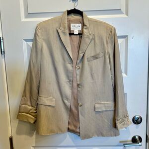 Oscar De La Renta Beige Blazer